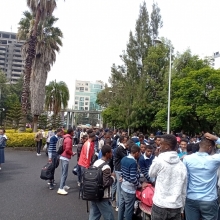 በኢትዮጵያ ሲቪል ሰርቪስ ዩኒቨርሲቲ የተመደቡ የማህበራዊ ሳይንስ ትምህርት  ዘርፍ የ12 ክፍል ተማሪዎች ወደ ዩኒቨርስቲ መግባት ጀምረዋል