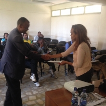 HAMU Awarded Certificate to Graduating Students of Anti- AIDS Club Members 