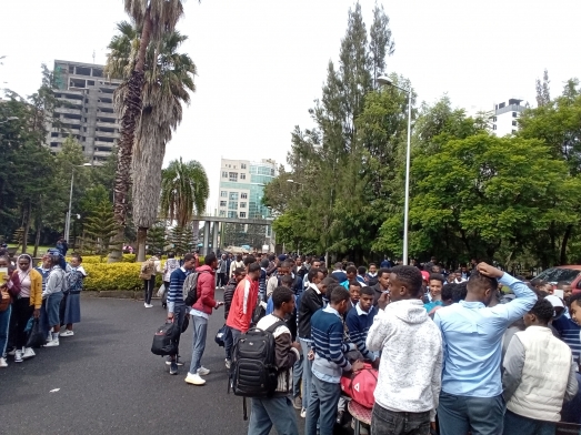 በኢትዮጵያ ሲቪል ሰርቪስ ዩኒቨርሲቲ የተመደቡ የማህበራዊ ሳይንስ ትምህርት  ዘርፍ የ12 ክፍል ተማሪዎች ወደ ዩኒቨርስቲ መግባት ጀምረዋል