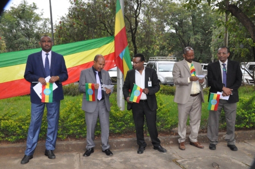 ECSU Community celebrates the 10th National Flag Day