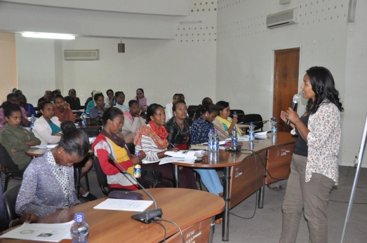 ECSU Gender and HIV/AIDS Issues Directorate gives training for female students