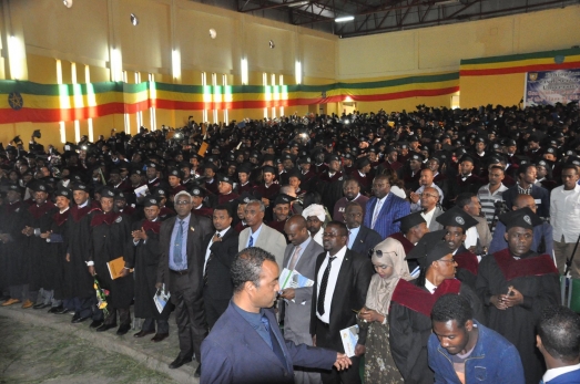 Ethiopian Civil Service University Colorfully Graduates Students