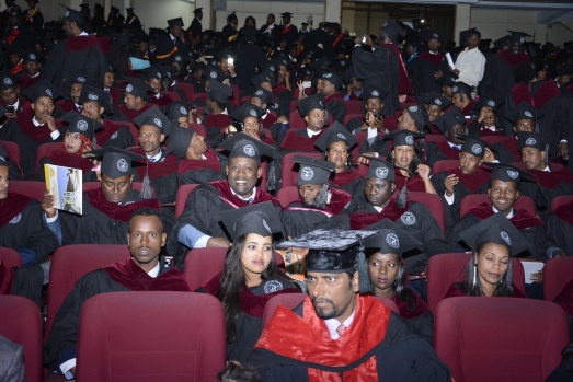 Ethiopian Civil Service University Colorfully Graduates Students 