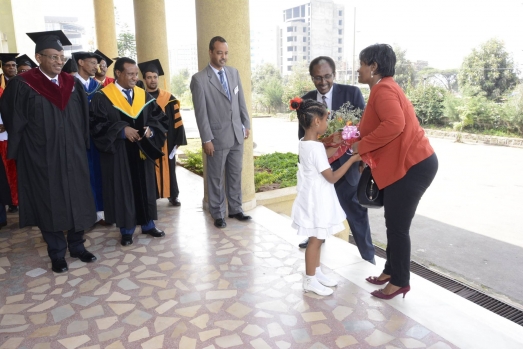 Ethiopian Civil Service University Colorfully Graduates Students 
