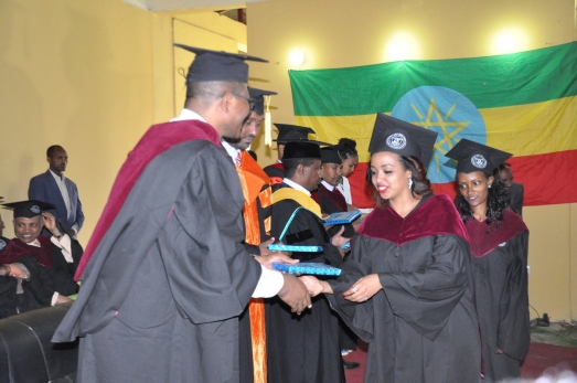Ethiopian Civil Service University Colorfully Graduates Students