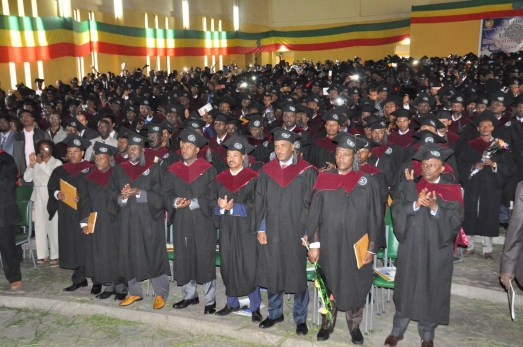 Ethiopian Civil Service University Colorfully Graduates Students