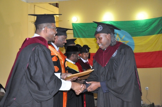 Ethiopian Civil Service University Colorfully Graduates Students
