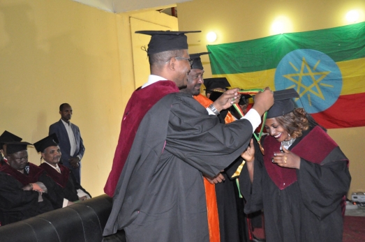 Ethiopian Civil Service University Colorfully Graduates Students