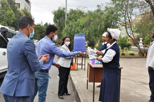 Ministerial Committee for Corona Prevention Visited ECSU