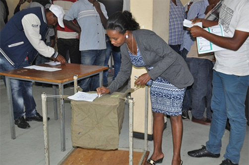 ECSU Students Cast Their Votes In The 5th National Election