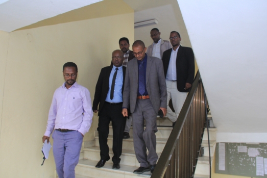 የኢሲሰዩ ፕሬዚዳንት የዩኒቨርሲቲዉን የተለያዩ የስራ ክፍሎች ጎበኙ